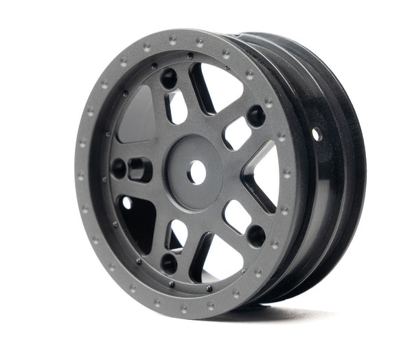 WHITZ RACING - Whiplash Front 2.2" 12mm Sprint Car Wheels with Coloured Covers (2)
