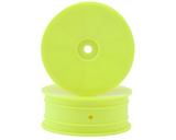 XRAY: 2WD Front Wheel Aerodisk With 12mm Hex - Yellow - Hard (2) (329910-Y)