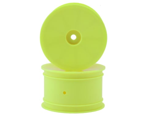 XRAY: 2WD/4WD Rear Wheel Aerodisk With 12mm Hex - Yellow - Hard (2) (329913-Y)