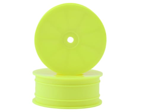 XRAY: 4WD Front Wheel Aerodisk With 12mm Hex - Yellow - Hard (2) (369912-Y)