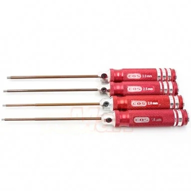 Team EDS Allen Wrench Set 4pcs Metric Allen Tips 1.5/2/2.5/3x120mm