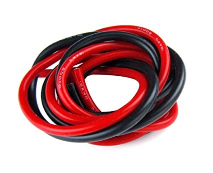 Team Raffee Co. 12 Gauge Silicone Wire Black & Red 100CM Each 12AWG 12GA