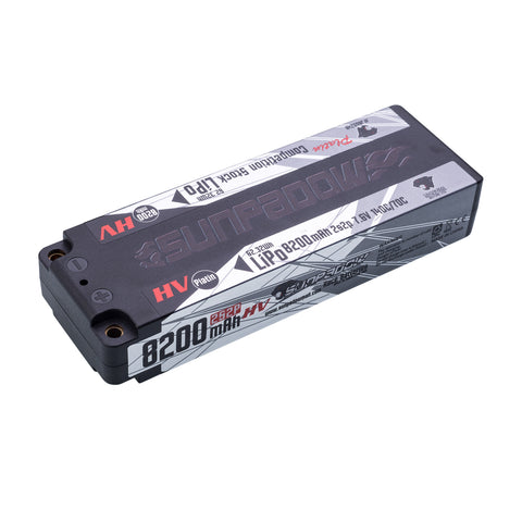 Sunpadow High-End Platin Lipo LiHV 8200mAh-7.6V-140C-5mm Bullet