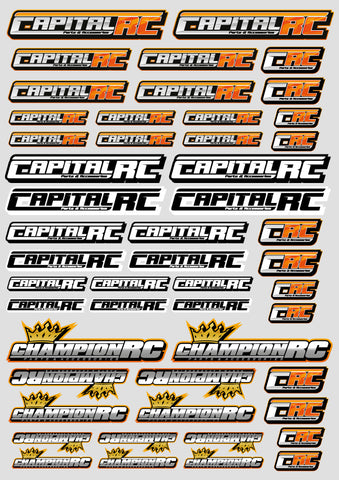 Capital RC A4 Sticker Sheet