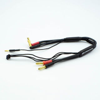 2S CHARGE CABLE LEAD W/4MM & 5MM BULLET CONNECTOR (30CM)