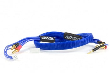 AVID 2S Charge Lead Cable XT60 & Bullet Connectors (PICK A COLOR & CONNECTOR)