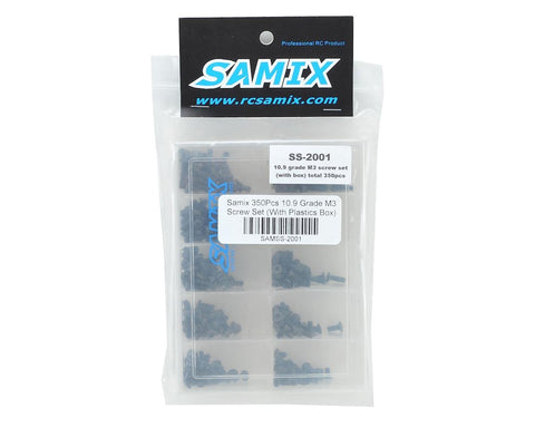 Samix 10.9 Grade Steel M3 Screw Set W/ Box 350 Pcs