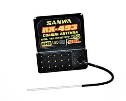 Sanwa RX-493i M17 4-Channel FHSS5 SRX/SSL Receiver